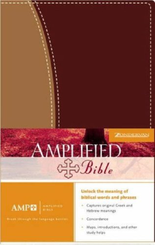 Beispielbild fr Bible Amplified Duo-Tone Burgundy zum Verkauf von ThriftBooks-Atlanta