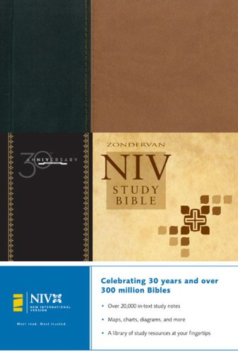 Beispielbild fr NIV Study Bible 30th Anniversary Edition HC zum Verkauf von Wonder Book