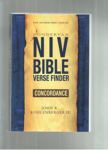 Imagen de archivo de NIV Bible Verse Finder a la venta por BookHolders