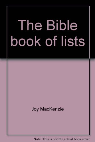 Stock image for The Bible book of lists for sale by Wonder Book