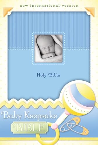 NIV Baby Keepsake Bible, Italian Duo-Tone, Blue (9780310717720) by Harrast, Tracy