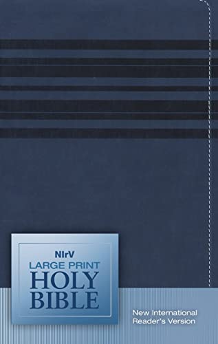 9780310720218: NIRV Large Print Bible Slate Blue