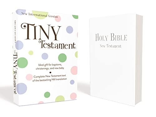 9780310730286: NIV, Tiny Testament Bible: New Testament, Leathersoft, White