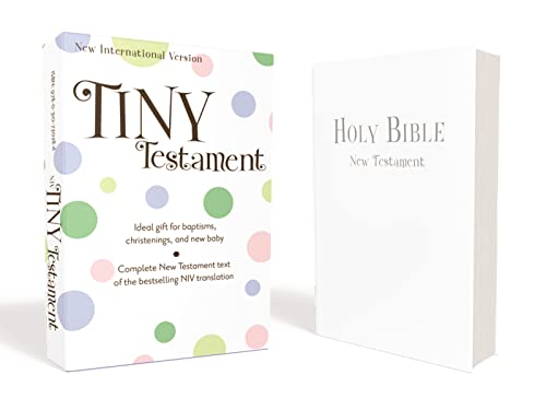 9780310730286: Tiny Testament Bible-NIV: New International Version, White Leather-Look, Tiny Testament Bible, Complete New Testament