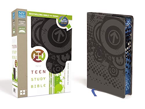 9780310745747: Teen Study Bible-NIV: Charcoal, Italian Duo-Tone