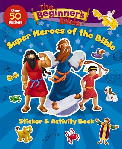 Beispielbild fr The Beginner's Bible Super Heroes of the Bible Sticker and Activity Book zum Verkauf von WorldofBooks