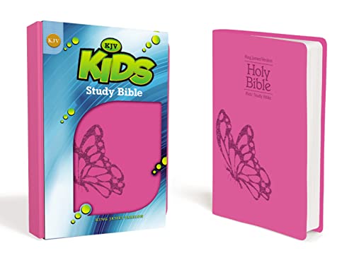 9780310747918: Holy Bible KJV Kids Study: Fluttering Fuchsia