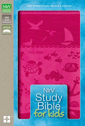 9780310751304: NIrV, Study Bible for Kids, Leathersoft, Pink