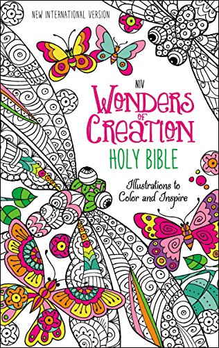 Stock image for NIV, Wonders of Creation Holy Bible, Hardcover: Illustrations to Color and Inspire for sale by Off The Shelf