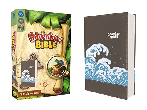 Beispielbild fr NIV, Adventure Bible, Leathersoft, Gray, Full Color Interior zum Verkauf von -OnTimeBooks-
