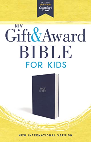 Beispielbild fr NIV, Gift and Award Bible for Kids, Flexcover, Blue, Comfort Print zum Verkauf von Wonder Book