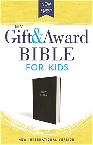 Stock image for NIV, Gift and Award Bible for Kids, Flexcover, Black, Comfort Pri for sale by Hawking Books