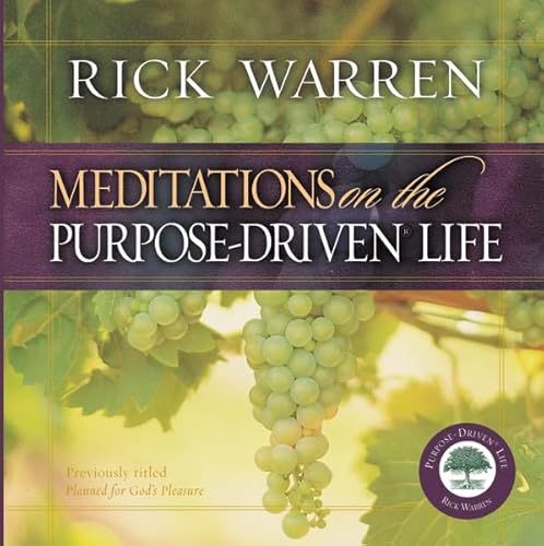 Stock image for Meditations on the Purpose-Driven Life for sale by Top Notch Books