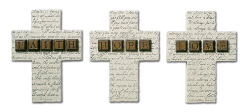 Faith, Hope, and Love Small Resin Cross Gift Set (9780310803829) by Zondervan