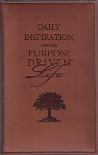 9780310807254: Daily Inspiration for the Purpose Driven Life Deluxe Tan Leather Like