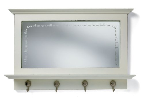 Serve the Lord Antique White Mirror with Hooks (9780310809692) by Zondervan