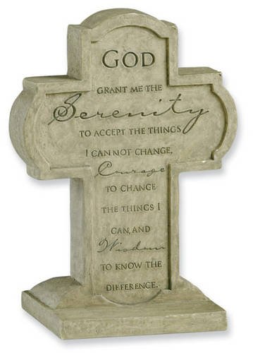 Serenity Prayer Sandstone Standing Cross (9780310814382) by Zondervan