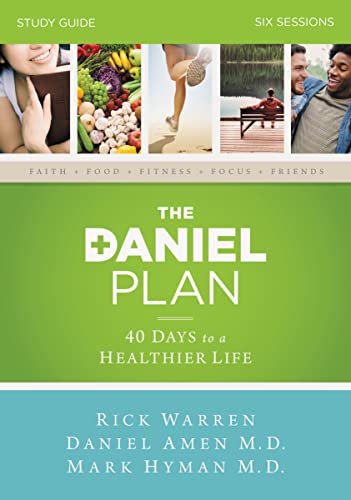 Imagen de archivo de The Daniel Plan Bible Study Guide: 40 Days to a Healthier Life Warren, Rick; Amen, Dr. Daniel and Hyman, Dr. Mark a la venta por Aragon Books Canada