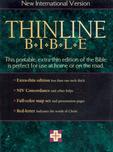 9780310903291: New International Version Thin Line Bible/ Indexed/ Bonded Leather/ Burgundy