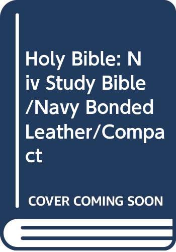 9780310903529: Holy Bible: Niv Study Bible/Navy Bonded Leather/Compact