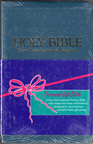 Beispielbild fr Holy Bible, New International Version: Gift Bible, Leather-Look, Blue zum Verkauf von Wonder Book