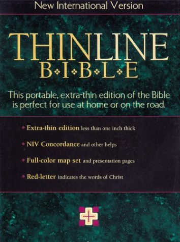 9780310903888: New International Version Thinline Bible: Black Bonded Leather
