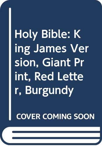 Stock image for Holy Bible: King James Version, Giant Print, Red Letter, Burgundy for sale by ThriftBooks-Atlanta