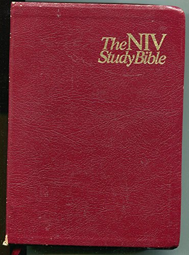 Imagen de archivo de The NIV Study Bible, New International Version, Red Letter Edition - Burgundy Top-Grain Leather a la venta por Upward Bound Books