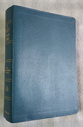 9780310905103: Niv Study Bible-Misty Blue Bonded Leather