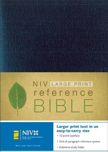 NIV Personal-Size Reference Bible, Navy Blue (9780310908005) by Zondervan