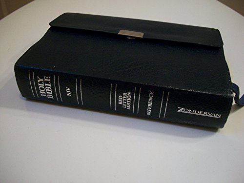9780310908128: Niv Compact Reference Bible: Navy Bonded Leather, Button Flap