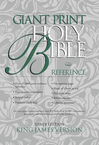 Stock image for Giant Print Reference Bible-KJV-Silver for sale by ThriftBooks-Dallas