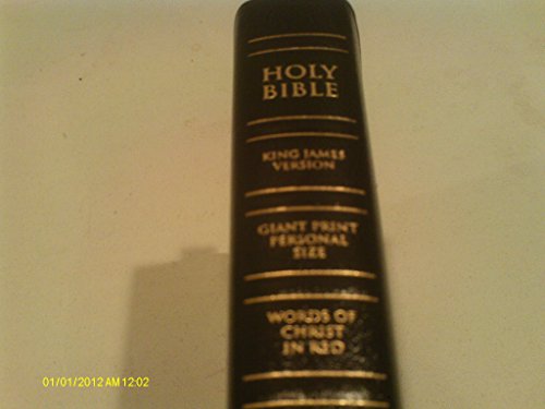 Stock image for KJV Holy Bible Giant Print Personal Size Reference Gold Edition for sale by Cronus Books