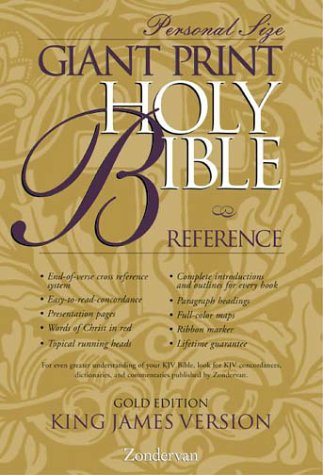 9780310912286: King James Version Giant Print Reference Bible: Personal Sized Gold