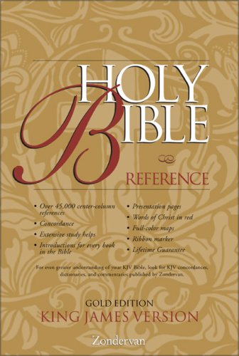 Beispielbild fr KJV Holy Bible Reference, Gold Edition zum Verkauf von Wonder Book