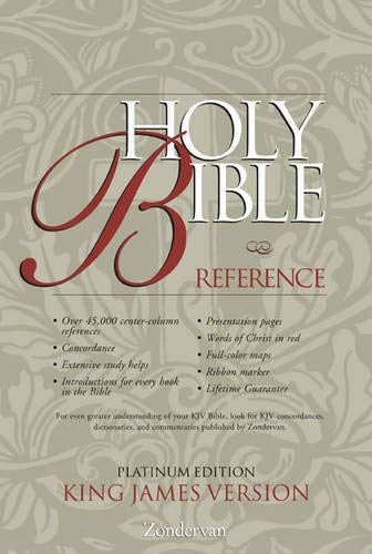 9780310912699: KJV Holy Bible Reference, Platinum Edition, Indexed