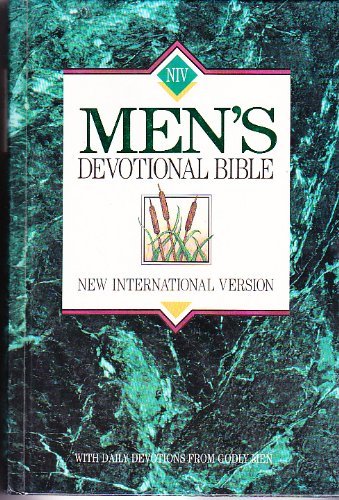 9780310916222: New International Version Men's Devotional Bible-Large Print Hardcover Forest Green