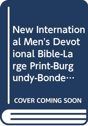 9780310916277: New International Men's Devotional Bible-Large Print-Burgundy-Bonded Leather