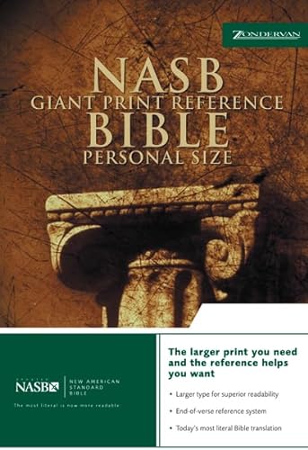 Imagen de archivo de Giant Print Reference Bible-NASB-Personal Size a la venta por ThriftBooks-Atlanta