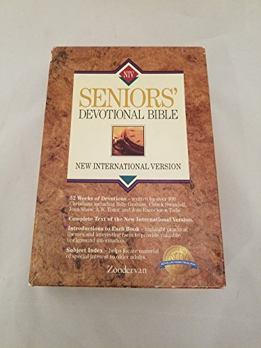 Stock image for New International Version Seniors' Devotional Bible: With Life-Affirming Daily Devotions (Niv Devotional Bible/Burgundy Bonded Leather/Plain) for sale by Bank of Books