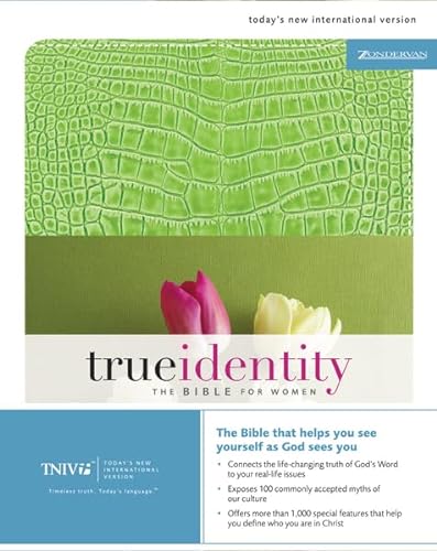 9780310920939: True Identity: The Bible For Women, Today's New International Version, Apple Green Gator, European Leather