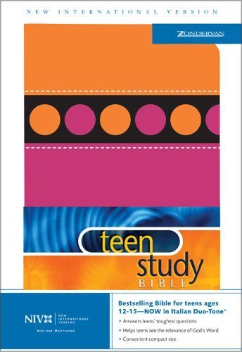 Beispielbild fr NIV Teen Study Bible, Revised (New International Version, Orange / Pink Italian Duo-Tone) zum Verkauf von Wonder Book