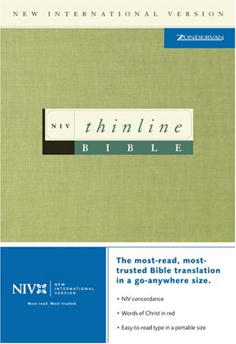Stock image for NIV Thinline Bible - Words of Christ in Red for sale by Keeper of the Page