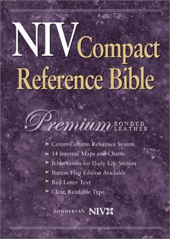 9780310921752: New International Version Compact Reference Bible: Black Bonded Leather