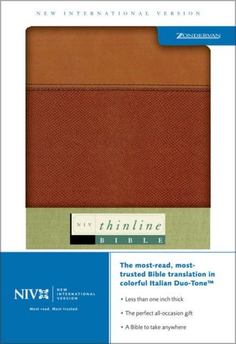 9780310922810: Holy Bible: New International Version, Tan/Dark Tan Textured, Italian Duo-tone, Thinline