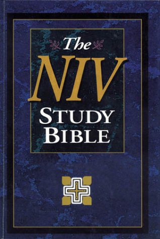 9780310925729: Holy Bible: The Niv Study Bible/10th Anniversary Edition/Intro./Navy Bonded Leather/Plain