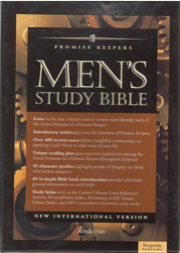 9780310926870: Promise Keepers Men's Study Bible: New International Version, Burgundy Bonded Leather, Gold Edged