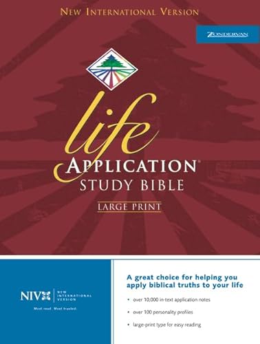 9780310927136: The Niv Life Application Large Print Study Bible Black