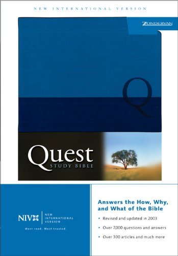 Beispielbild fr Quest Study Bible, Personal Size (New International Version), Duo-tone Blue/Blue zum Verkauf von Irish Booksellers