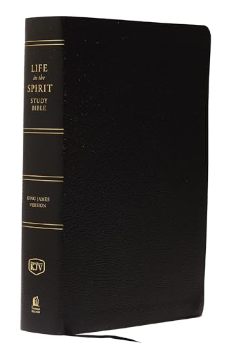 9780310928232: KJV, Life in the Spirit Study Bible, Bonded Leather, Black, Thumb Indexed, Red Letter: Formerly Full Life Study